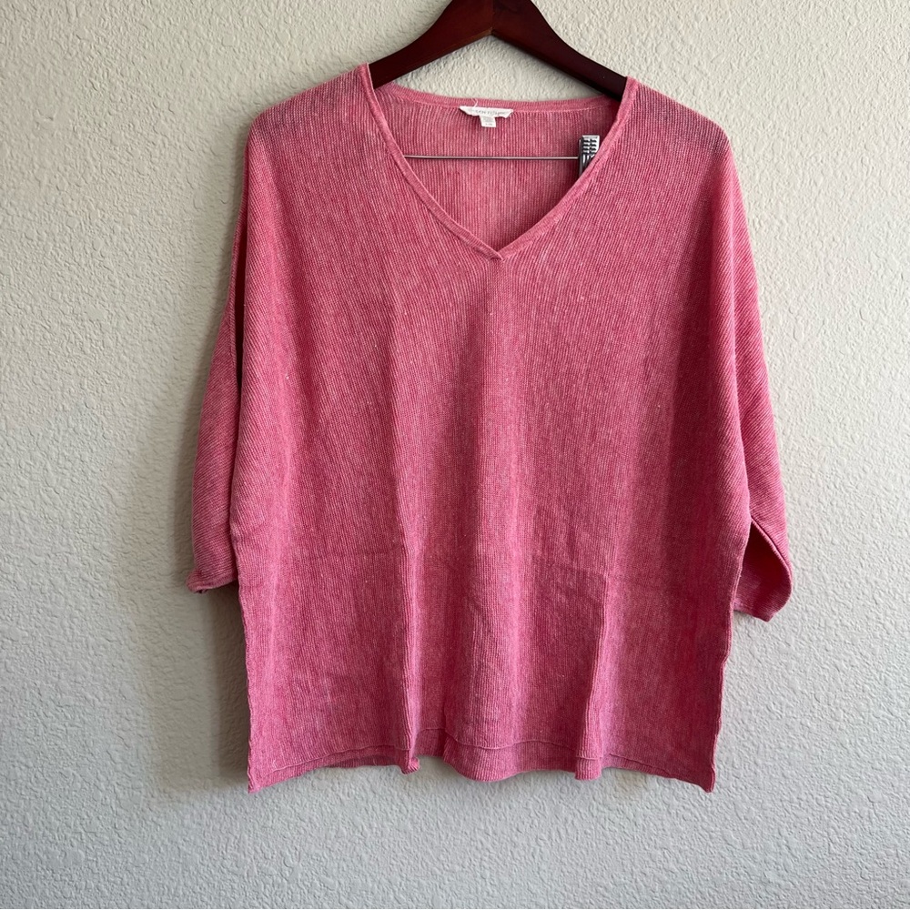 Eileen Fisher Rose V-Neck Sweater